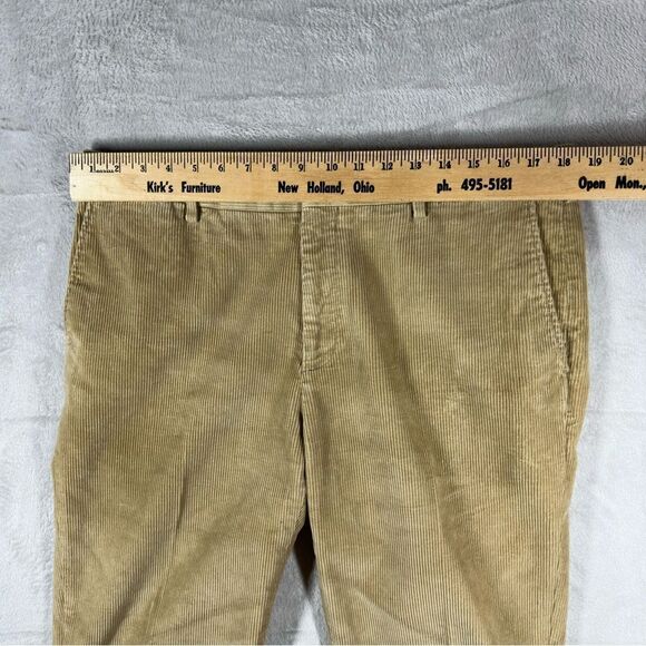 Lands’ End Mens Tailored Fit Straight Leg Corduroy Pants Beige Men’s 35 - Picture 3 of 6